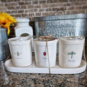 Rae Dunn Planter Pot Set
